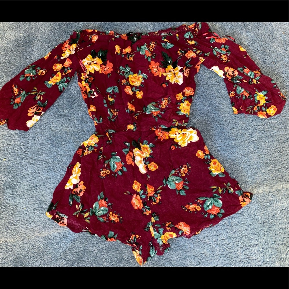 Mid sleeve romper